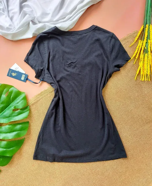 Camiseta U.S Polo para dama color negro