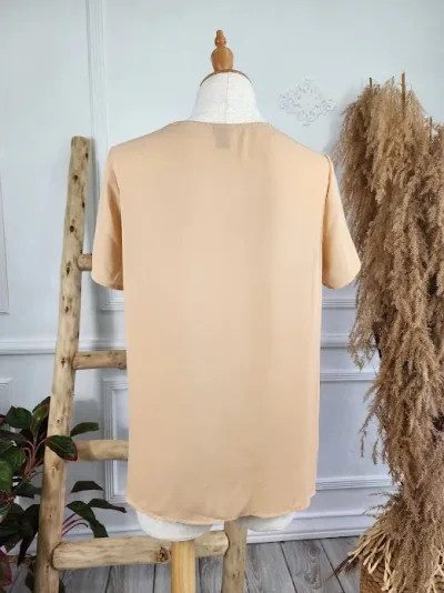 Blusas para dama color beige