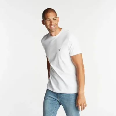 Camiseta Naútica para caballero color blanca