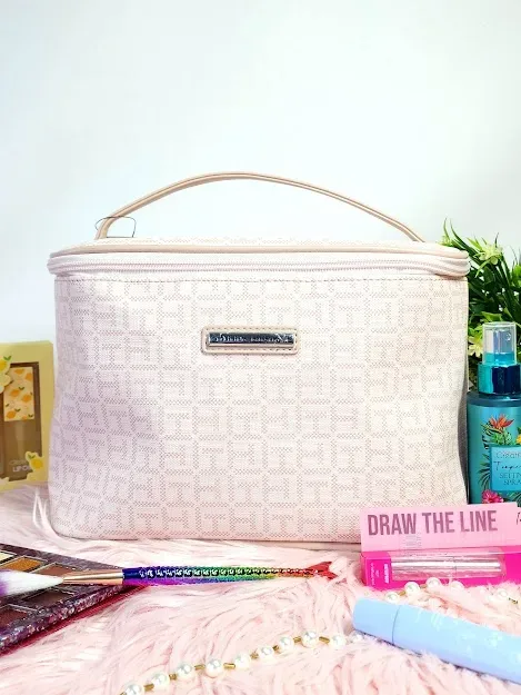 Cosmetiquera Tommy Hilfiger para dama color rosado