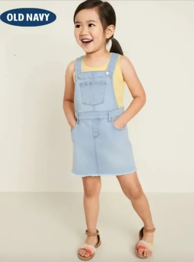 Overol Old Navy  para niña color celeste mezclilla