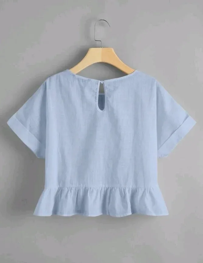 Blusa para dama color celeste