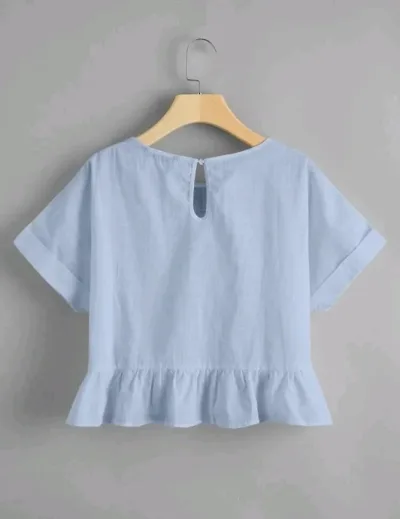 Blusa para dama color celeste