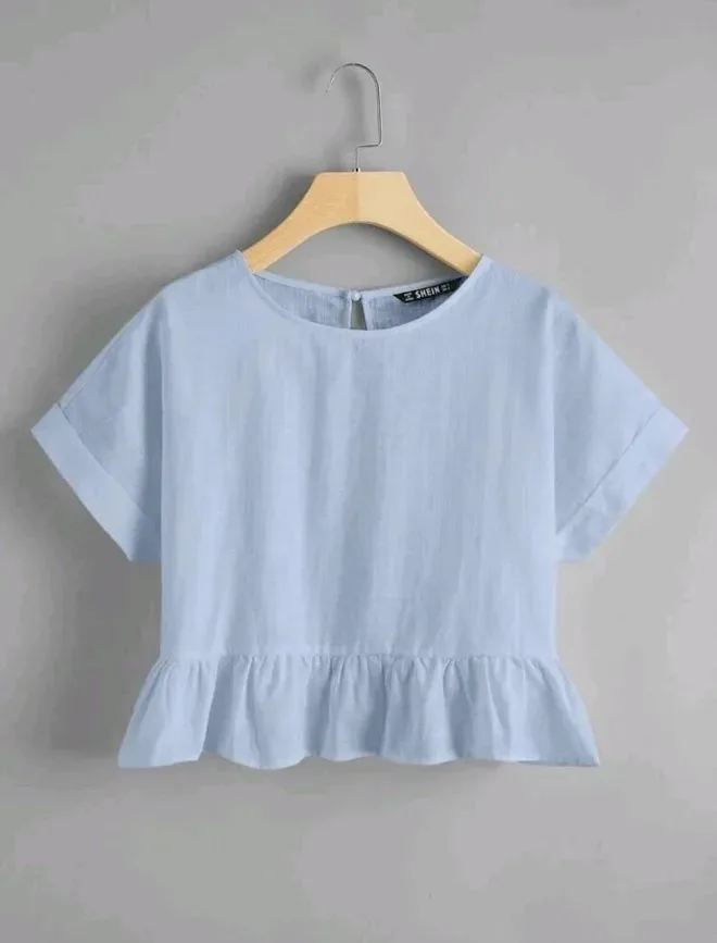 Blusa para dama color celeste