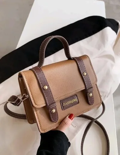 Bolso cartera para dama color marrón