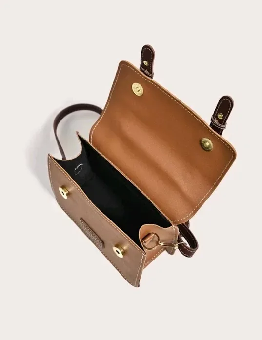Bolso cartera para dama color marrón