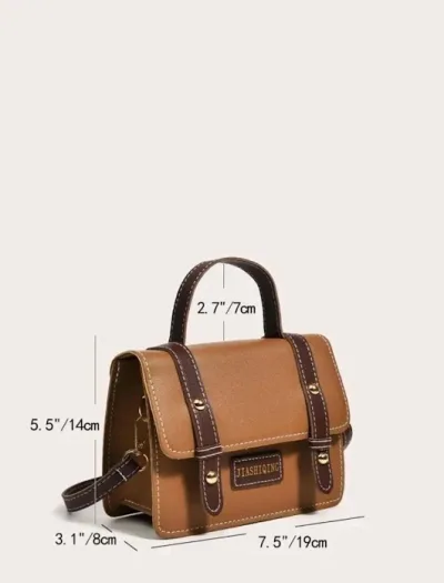 Bolso cartera para dama color marrón