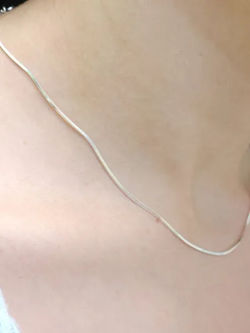Collar plata 925 para dama color plateado #13