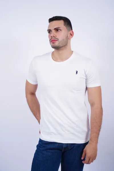 Camiseta Cambridge Polo Club para caballero color blanco