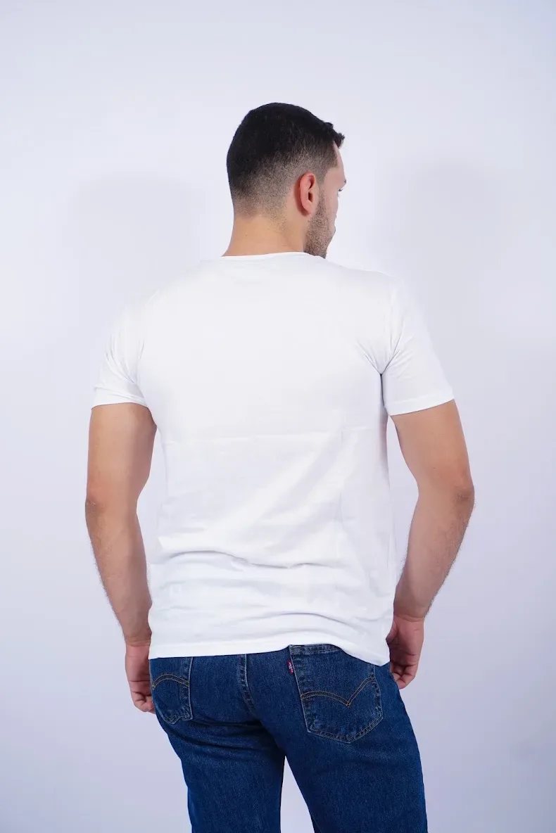 Camiseta Cambridge Polo Club para caballero color blanco