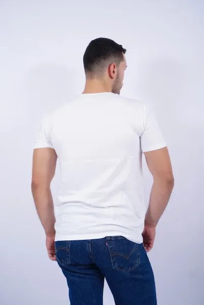 Camiseta Cambridge Polo Club para caballero color blanco