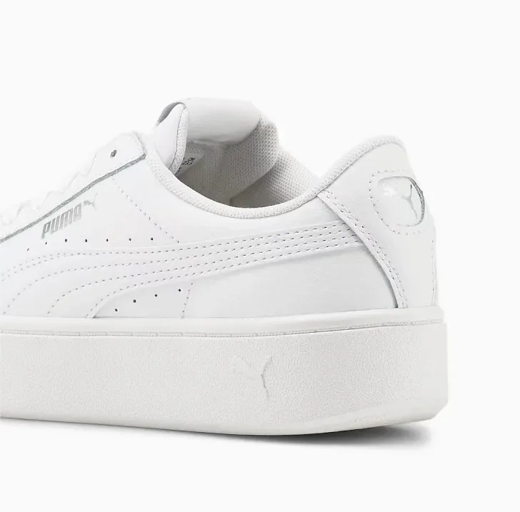 Tennis Puma  Vikky Stacked L para dama color blanco