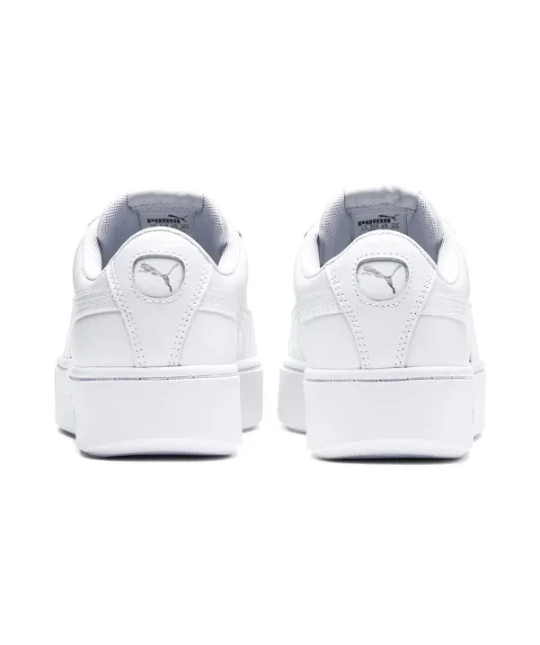 Tennis Puma  Vikky Stacked L para dama color blanco