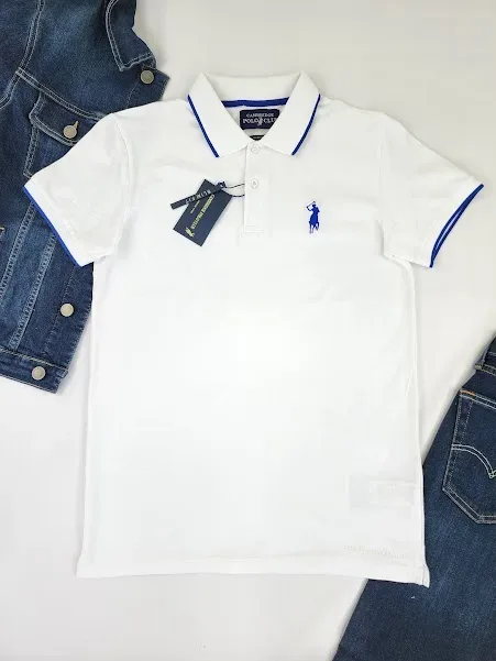 Camiseta Cambrige Polo Club para caballero color blanco.