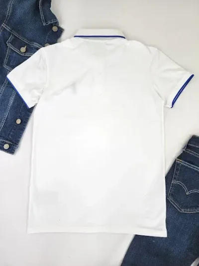 Camiseta Cambrige Polo Club para caballero color blanco.