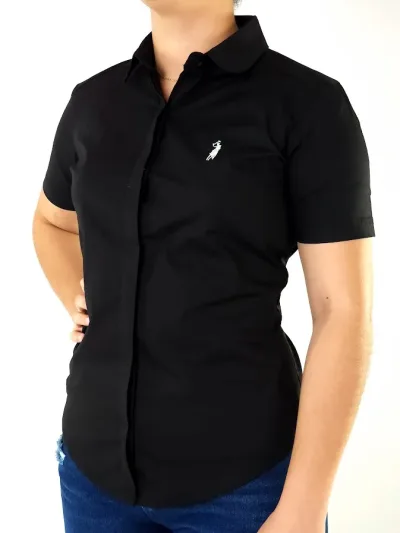 Camisa Cambridge Polo Club para dama color negro