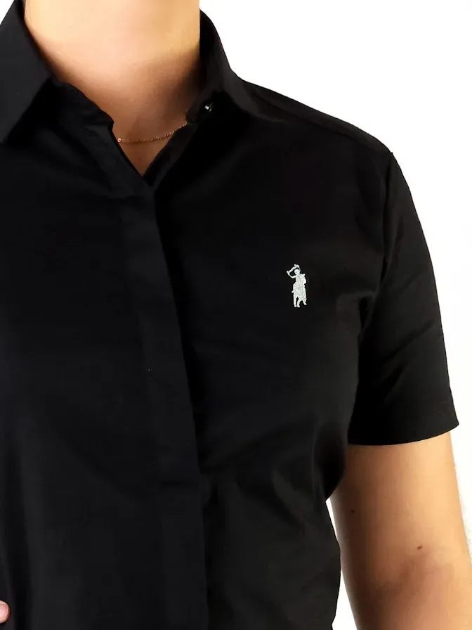 Camisa Cambridge Polo Club para dama color negro