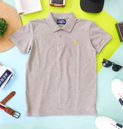 Camiseta Cambridge Polo Club para caballero color gris PC-02531