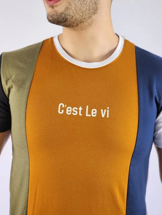 Camiseta de hombre Touch and Go multicolor