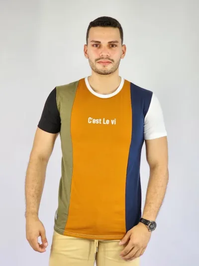 Camiseta de hombre Touch and Go multicolor