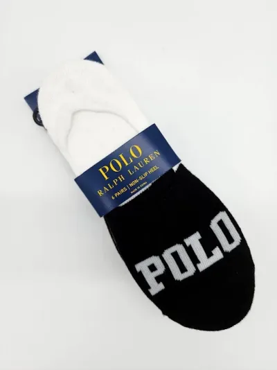 Set 6 pares de calcetas Polo Ralph Lauren para caballero color blanco