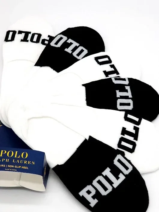 Set 6 pares de calcetas Polo Ralph Lauren para caballero color blanco