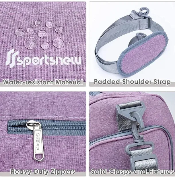 Bolso deportivo para dama color morado