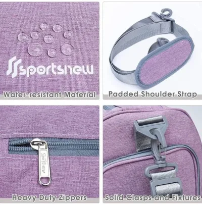 Bolso deportivo para dama color morado