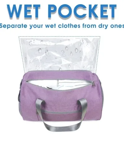 Bolso deportivo para dama color morado