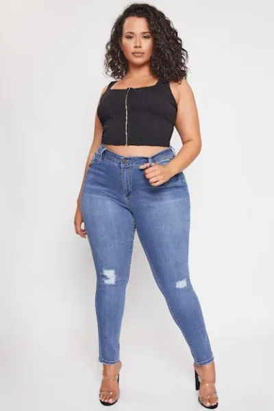Jeans YMI para dama color azul M1862
