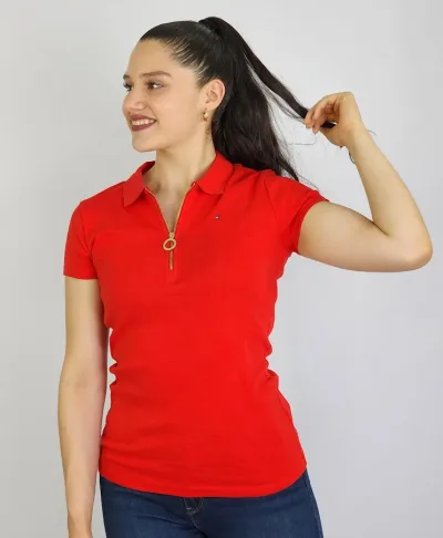 Camiseta Tommy Hilfiger para dama color roja