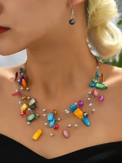 Set joyeria para dama multicolor