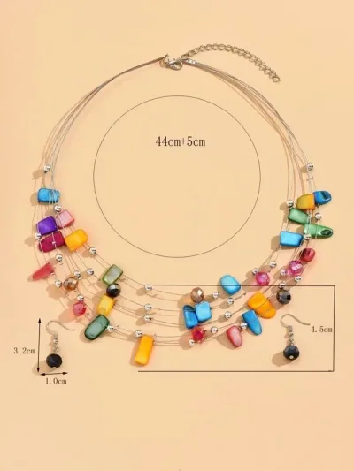 Set joyeria para dama multicolor