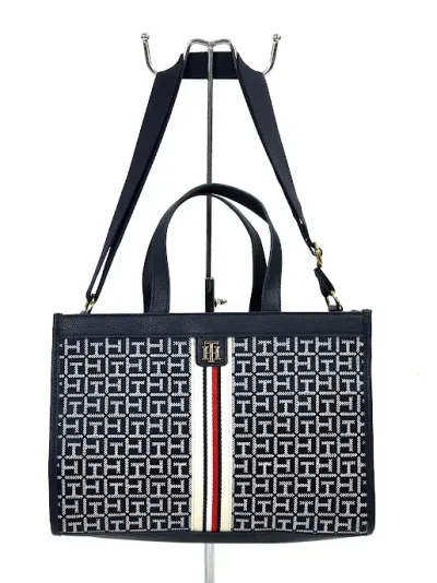Bolso Tommy Hilfiger para dama color blanco y azul