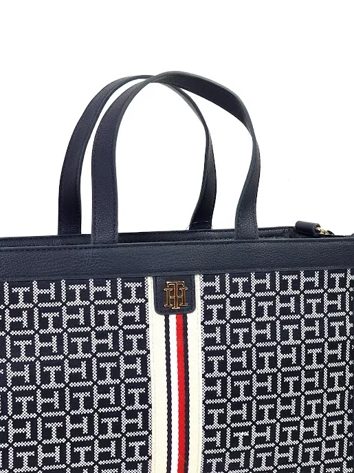 Bolso Tommy Hilfiger para dama color blanco y azul
