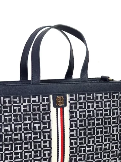 Bolso Tommy Hilfiger para dama color blanco y azul