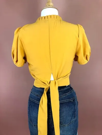 Blusa para dama color mostaza