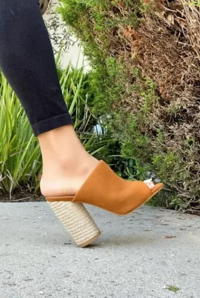 Tacones para dama color terracota