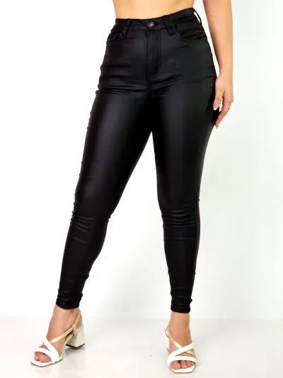 Pantalon de cuerina para dama