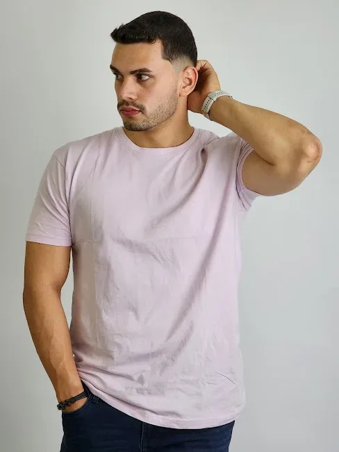 Camiseta Estivaneli para caballero color lila
