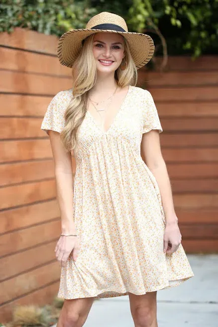 Vestido para dama diseño floral multicolor