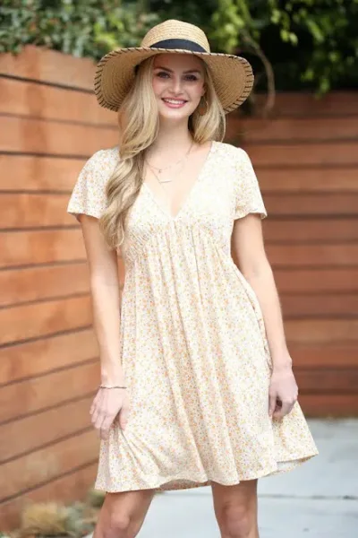 Vestido para dama diseño floral multicolor