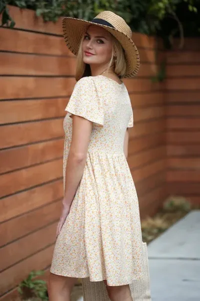 Vestido para dama diseño floral multicolor
