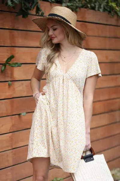 Vestido para dama diseño floral multicolor