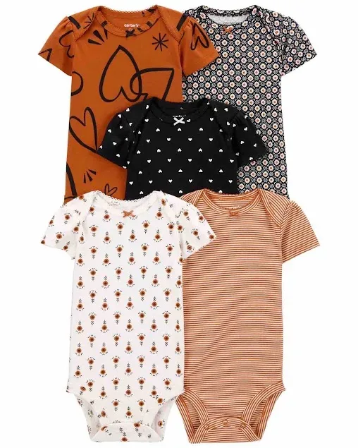 Set de mamelucos Carter´s para niña multicolor