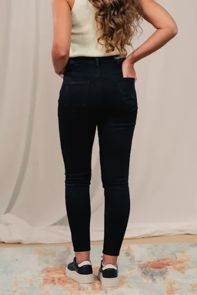 Jeans Estivaneli  para dama color negro  WQ-115091