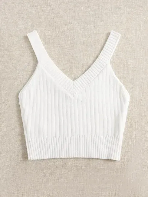 Crop top para dama color blanco hueso
