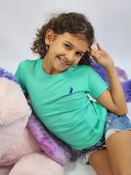 Camiseta para niña Cambrige Polo Club verde menta