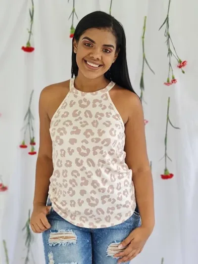 Blusa para dama diseño de leopardo