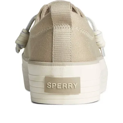 Tenis Sperry para dama color café Crest Vibe Plat Txtl Brown Sts89042